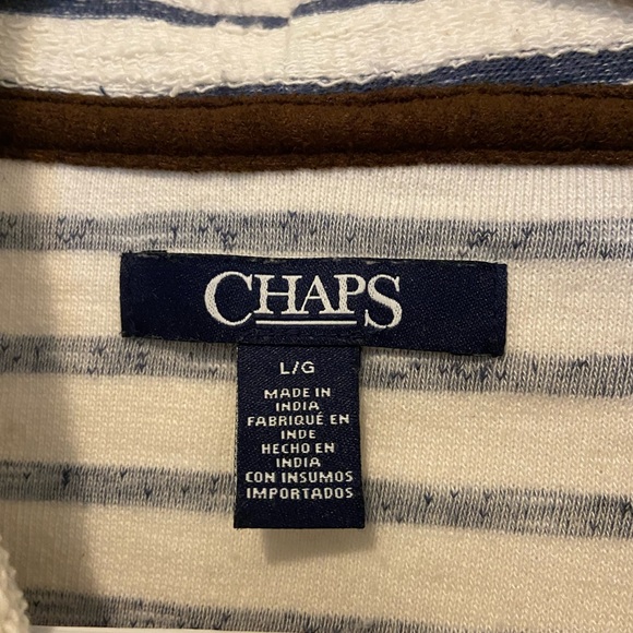 Chaps striped terry cloth pullover - Picture 2 of 4
